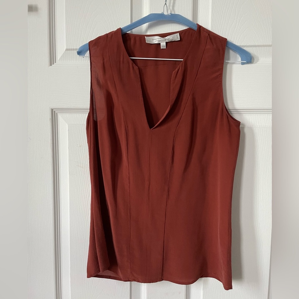 100% silk blouse